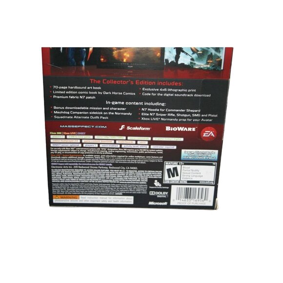 Mass Effect 3 Collector's Edition Steelbook Xbox 360 Complete In Box CIB TESTED - Picture 8 of 9